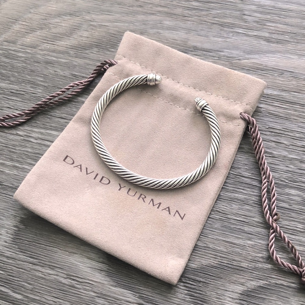 SALE🔥🔥 David Yurman Cable Classics Bracelet with Diamonds, 5mm